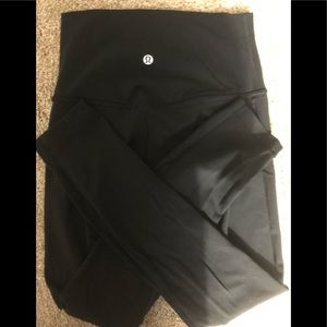 NWOT lululemon black align pants 25”